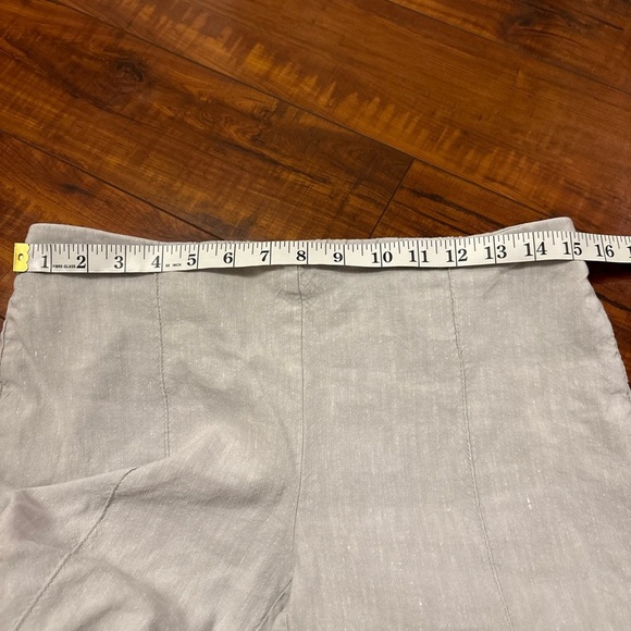 J. Jill Linen Stretch Pants Gray Cropped Pull-On Comfort Lightweight Size Xs 30 - Picture 13 of 16